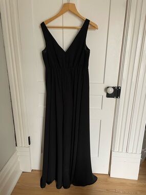 SORELLA VITA Maternity Black V-Neck Sleeveless Maxi Dress